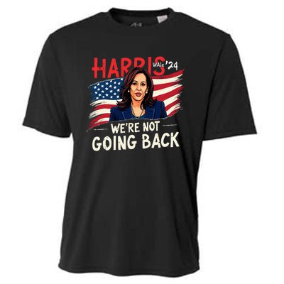 Harris Walz 2024 Kamala Harris 2024 Tim Walz 2024 Usa Flag Cooling Performance Crew T-Shirt