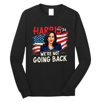 Harris Walz 2024 Kamala Harris 2024 Tim Walz 2024 Usa Flag Long Sleeve Shirt