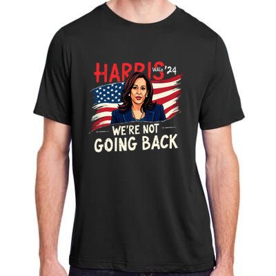 Harris Walz 2024 Kamala Harris 2024 Tim Walz 2024 Usa Flag Adult ChromaSoft Performance T-Shirt