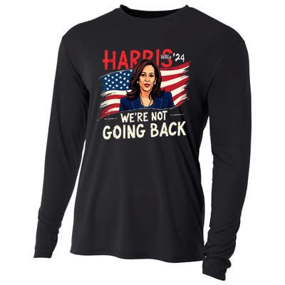 Harris Walz 2024 Kamala Harris 2024 Tim Walz 2024 Usa Flag Cooling Performance Long Sleeve Crew