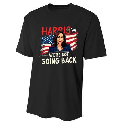 Harris Walz 2024 Kamala Harris 2024 Tim Walz 2024 Usa Flag Performance Sprint T-Shirt