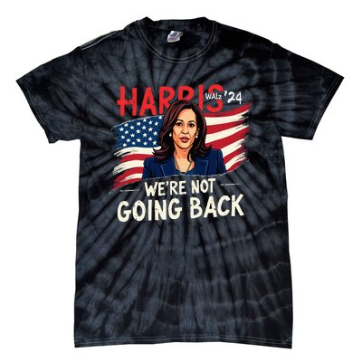 Harris Walz 2024 Kamala Harris 2024 Tim Walz 2024 Usa Flag Tie-Dye T-Shirt