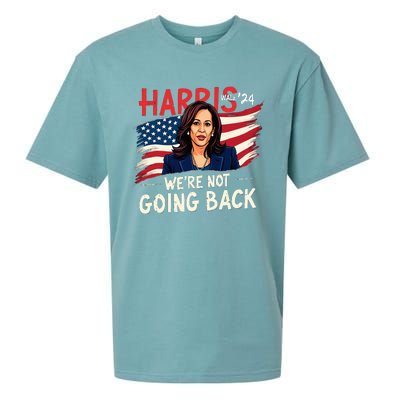 Harris Walz 2024 Kamala Harris 2024 Tim Walz 2024 Usa Flag Sueded Cloud Jersey T-Shirt