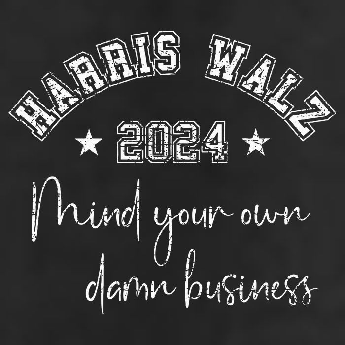 Harris Walz 2024 Mind Your Own Damn Business Us Vintage Golf Towel