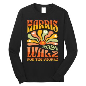 Harris Walz 2024 Election President Kamala Harris Tim Waltz Long Sleeve Shirt