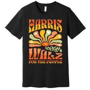 Harris Walz 2024 Election President Kamala Harris Tim Waltz Premium T-Shirt