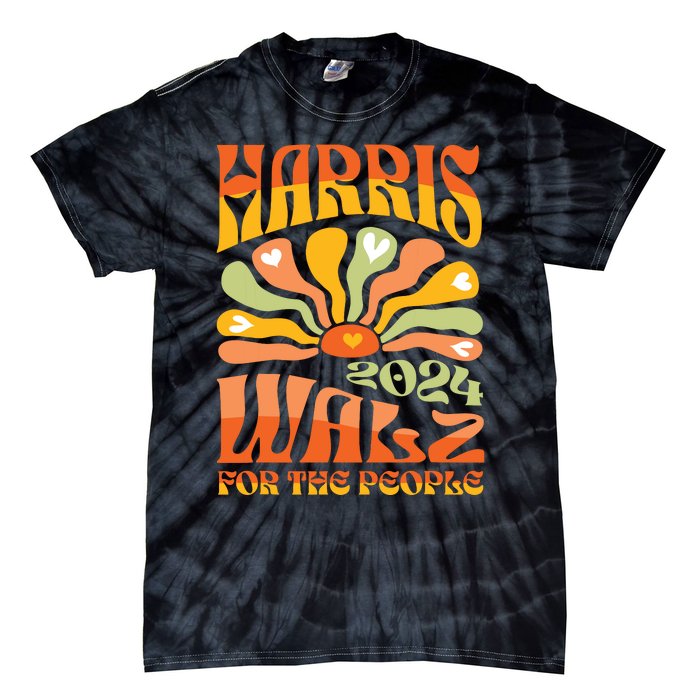 Harris Walz 2024 Election President Kamala Harris Tim Waltz Tie-Dye T-Shirt