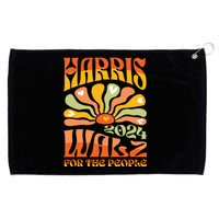 Harris Walz 2024 Election President Kamala Harris Tim Waltz Grommeted Golf Towel