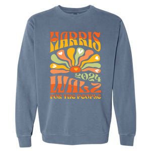 Harris Walz 2024 Election President Kamala Harris Tim Waltz Garment-Dyed Sweatshirt