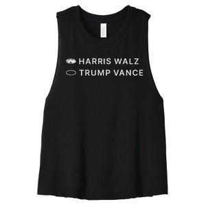 Harris Walz 2024 Kamala Funny Ballot Paper Voting Prosecutor Women's Racerback Cropped Tank