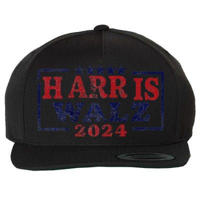 Harris Waltz 2024 Election Kamala Harris Tim Waltz 2024 Raglan Wool Snapback Cap