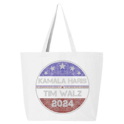 Harris Walz 2024 For President Patriotic Kamala Waltz 2024 25L Jumbo Tote