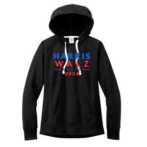 Harris Walz 2024 Election Women's Fleece Hoodie