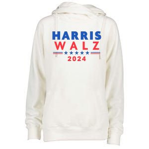 Harris Walz 2024 Election Womens Funnel Neck Pullover Hood