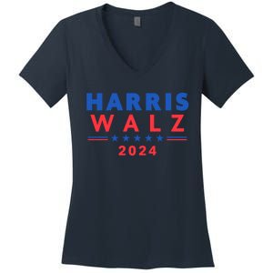 Harris Walz 2024 Election Women's V-Neck T-Shirt