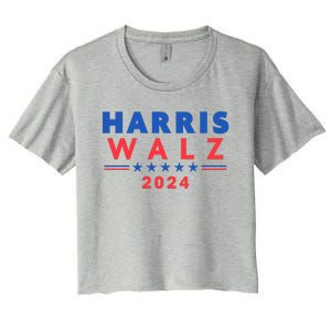 Harris Walz 2024 Election Women's Crop Top Tee