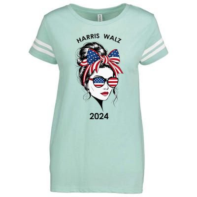 Harris Waltz 24 Election Kamala Harris Tim Waltz 2024 Enza Ladies Jersey Football T-Shirt