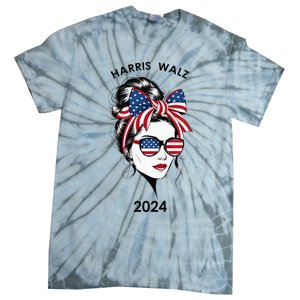 Harris Waltz 24 Election Kamala Harris Tim Waltz 2024 Tie-Dye T-Shirt