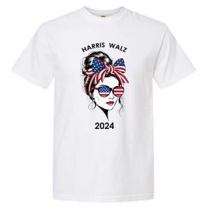 Harris Waltz 24 Election Kamala Harris Tim Waltz 2024 Garment-Dyed Heavyweight T-Shirt