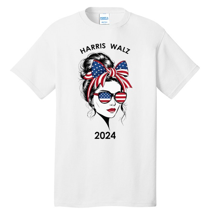 Harris Waltz 24 Election Kamala Harris Tim Waltz 2024 Tall T-Shirt