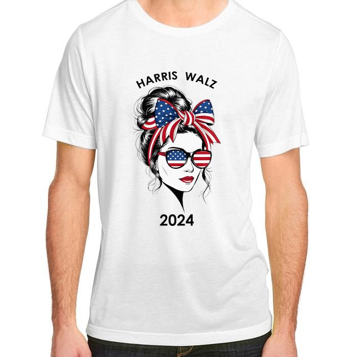 Harris Waltz 24 Election Kamala Harris Tim Waltz 2024 Adult ChromaSoft Performance T-Shirt