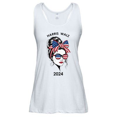 Harris Waltz 24 Election Kamala Harris Tim Waltz 2024 Ladies Essential Flowy Tank