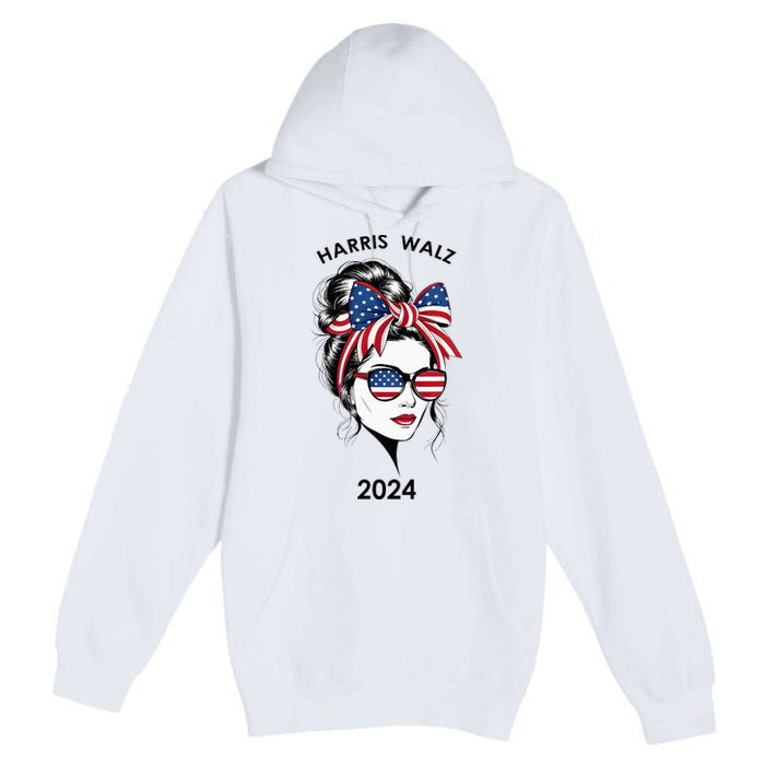 Harris Waltz 24 Election Kamala Harris Tim Waltz 2024 Premium Pullover Hoodie