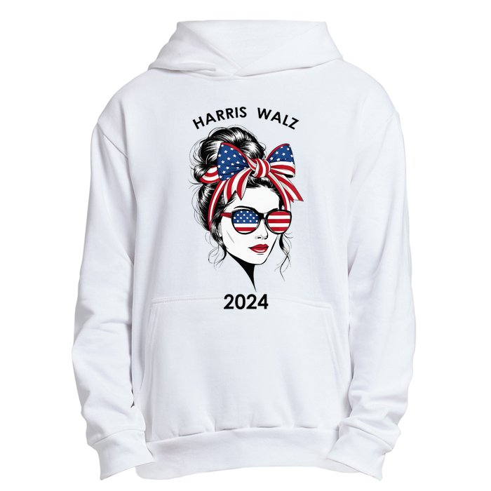 Harris Waltz 24 Election Kamala Harris Tim Waltz 2024 Urban Pullover Hoodie