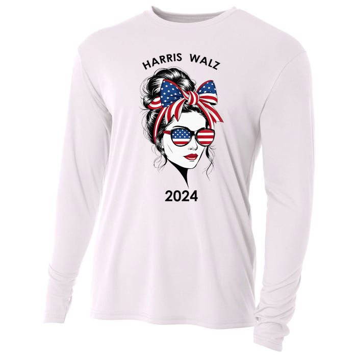 Harris Waltz 24 Election Kamala Harris Tim Waltz 2024 Cooling Performance Long Sleeve Crew