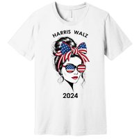 Harris Waltz 24 Election Kamala Harris Tim Waltz 2024 Premium T-Shirt