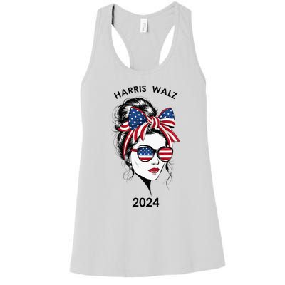 Harris Waltz 24 Election Kamala Harris Tim Waltz 2024 Women's Racerback Tank