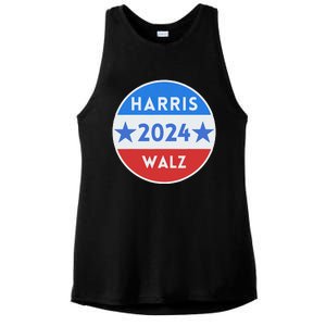 Harris Walz 2024 Kamala Harris 2024 Tim Walz 2024 Usa Flag Ladies PosiCharge Tri-Blend Wicking Tank