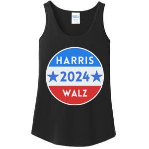 Harris Walz 2024 Kamala Harris 2024 Tim Walz 2024 Usa Flag Ladies Essential Tank