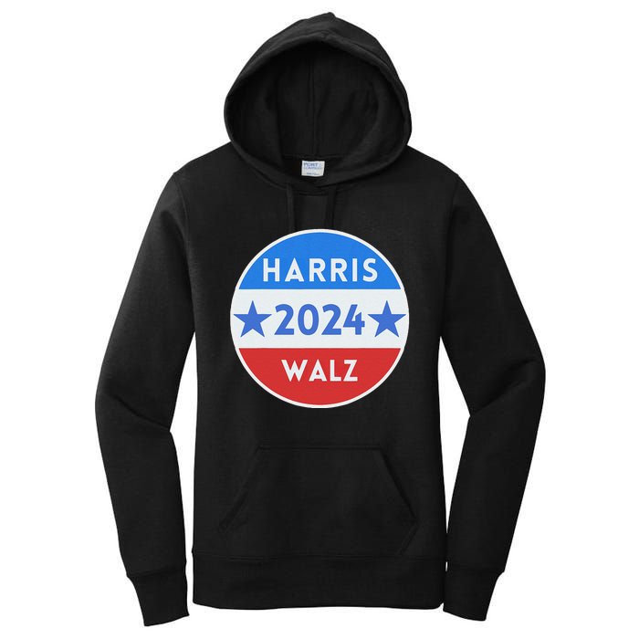 Harris Walz 2024 Kamala Harris 2024 Tim Walz 2024 Usa Flag Women's Pullover Hoodie