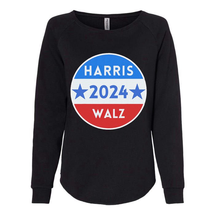 Harris Walz 2024 Kamala Harris 2024 Tim Walz 2024 Usa Flag Womens California Wash Sweatshirt