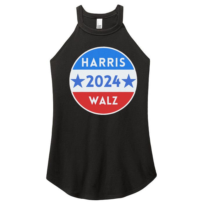 Harris Walz 2024 Kamala Harris 2024 Tim Walz 2024 Usa Flag Women's Perfect Tri Rocker Tank