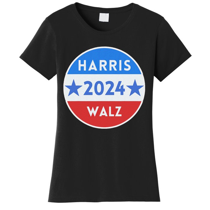 Harris Walz 2024 Kamala Harris 2024 Tim Walz 2024 Usa Flag Women's T-Shirt