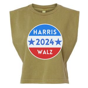 Harris Walz 2024 Kamala Harris 2024 Tim Walz 2024 Usa Flag Garment-Dyed Women's Muscle Tee