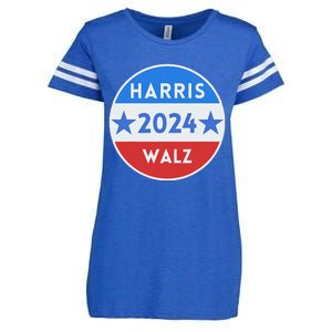 Harris Walz 2024 Kamala Harris 2024 Tim Walz 2024 Usa Flag Enza Ladies Jersey Football T-Shirt