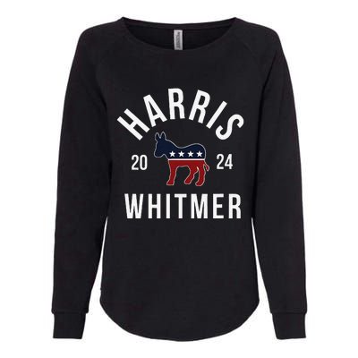 Harris Whitmer 2024 Vote Kamala Harris Gretchen Whitmer 24 Womens California Wash Sweatshirt