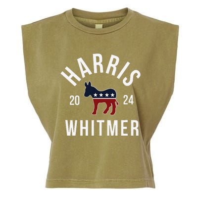 Harris Whitmer 2024 Vote Kamala Harris Gretchen Whitmer 24 Garment-Dyed Women's Muscle Tee