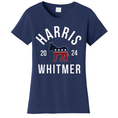 Harris Whitmer 2024 Vote Kamala Harris Gretchen Whitmer 24 Women's T-Shirt