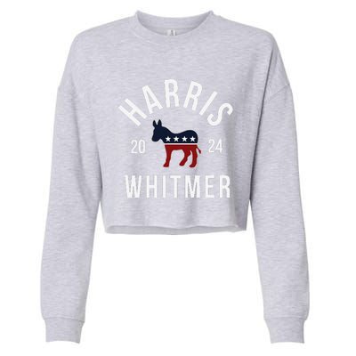 Harris Whitmer 2024 Vote Kamala Harris Gretchen Whitmer 24 Cropped Pullover Crew