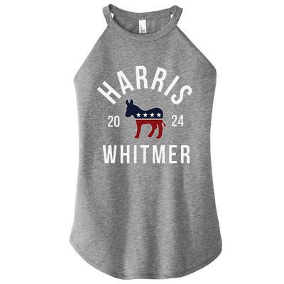 Harris Whitmer 2024 Vote Kamala Harris Gretchen Whitmer 24 Women's Perfect Tri Rocker Tank