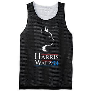 Harris Waltz 2024 Cat Election Kamala Harris Tim Walz 2024 Mesh Reversible Basketball Jersey Tank