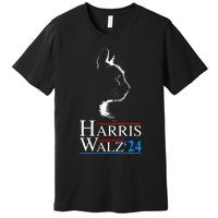 Harris Waltz 2024 Cat Election Kamala Harris Tim Walz 2024 Premium T-Shirt