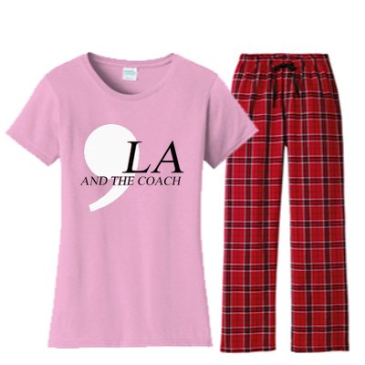 Harris Walz 2024 Comma La And The Coach Women's Flannel Pajama Set