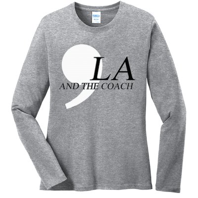 Harris Walz 2024 Comma La And The Coach Ladies Long Sleeve Shirt