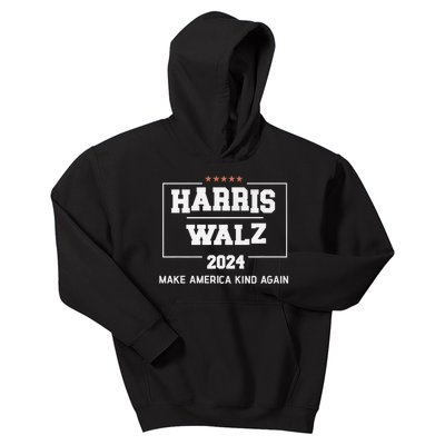 Harris Walz 2024 Make America Kind Again Harris Waltz Quote Kids Hoodie