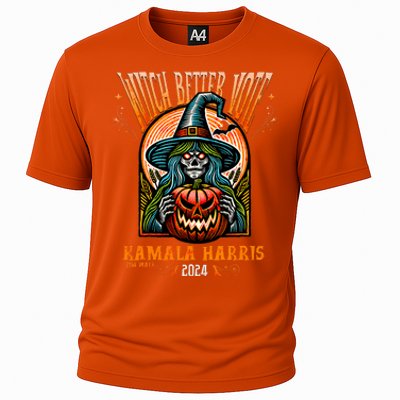 Harris Walz 2024 Halloween Witch Better Vote Kamala Harris Cooling Performance Crew T-Shirt